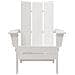 Sedia Adirondack pieghevole Bianca 74.5x80.5x90 cm HDPE - Foto miniatura 4