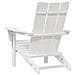 Sedia Adirondack pieghevole Bianca 74.5x80.5x90 cm HDPE - Foto miniatura 6