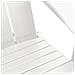 Sedia Adirondack pieghevole Bianca 74.5x80.5x90 cm HDPE - Foto miniatura 8