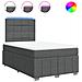 Giroletto a Molle con Materasso Grigio Scuro 120x190cm Tessuto - Foto miniatura 1