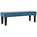 Letto sospeso con Materasso & Panchina Blu Scuro 140x190 cm Velluto - Foto miniatura 6