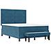 Letto sospeso con Materasso & Panchina Blu Scuro 140x190 cm Velluto - Foto miniatura 8