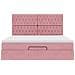 Struttura Letto Pouf con Materassi Rosa 180x200 cm Velluto - Foto miniatura 7