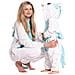 Pigiama Da Donna Tuta Kigurumi Onesie Unicorno Blu 165-175 Cm L - Foto miniatura 5