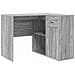 Scrivania ad angolo 2 pcs Grigio sonoma 102 x 50 x 75 cm - Foto miniatura 1