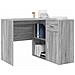 Scrivania ad angolo 2 pcs Grigio sonoma 102 x 50 x 75 cm - Foto miniatura 3