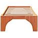 Struttura letto a terra Marrone Legno di pino massello - Foto miniatura 6