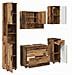 Set di mobili per il bagno 5 pcs Legno vecchio 30 x 35 x 192 cm - Foto miniatura 1