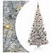 Albero di Natale con 300 LED con supporto Argento 210 cm PET - Foto miniatura 1