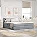 Letto con contenitore e materasso Grigio chiaro 160 x 200 cm - Foto miniatura 2