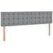 Letto con contenitore e materasso Grigio chiaro 160 x 200 cm - Foto miniatura 9
