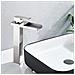 Rubinetto per lavabo da bagno, Blackswan, Cascada Tipo M33, modello nichel, misura 31,5 cm - Foto miniatura 2