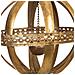 Sfera Decorativa In Metallo Dorato 20x20x23h - Foto miniatura 3