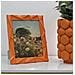 Cornice Portafoto Orangy In Resina Arancio Lucido Geometrica 20x25 - Foto miniatura 5