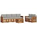 Set divani con cuscino 7 pcs Grigio Naturale e Chiaro - Foto miniatura 1