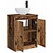 Mobile da bagno con lavabo Legno antico 54 x 35 x 83 cm - Foto miniatura 3