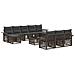 Set Divano da Giardino 11 pcs Grigio polyrattan - Foto miniatura 1