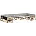 Set di divani da esterno 10 pcs Bianco e Grigio Chiaro - Foto miniatura 1