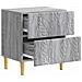 Comodino Sonoma grigio 43 x 34,5 x 48 cm Legno ingegnerizzato - Foto miniatura 2