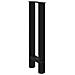 Gambe per Tavolo Consolle Nere 2 pz 28x (72-73) cm Acciaio - Foto miniatura 4