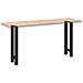 Gambe per Tavolo Consolle Nere 2 pz 28x (72-73) cm Acciaio - Foto miniatura 8