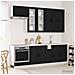 Unità Cucina KALMAR 8 pcs Nero Legno ingegnerizzato - Foto miniatura 2