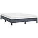 Struttura letto senza Materasso Grigio Scuro 152x203 cm matrimoniale Velluto - Foto miniatura 2