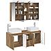 Set di Armadi da Bagno 4 pcs Rovere Artigianale - Foto miniatura 3