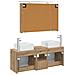 Set di Armadi da Bagno 4 pcs Rovere Artigianale - Foto miniatura 8