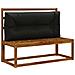 Cuscino per schienale di pallet VIANEN 100% Poliestere Nero - Foto miniatura 2