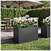 Vaso da giardino Nero 80 x 40 x 50 cm Acciaio laminato a freddo - Foto miniatura 2