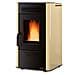 Stufa a Pellet Dorina Rivestimento in Acciaio Potenza Termica Nominale 6.2 KW Colore Pergamena - Foto miniatura 1