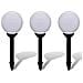 Lampione Solare A Led Da Giardino 20 Cm 3pz Con Picchetto - Foto miniatura 1