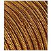 Cavo Elettrico Tondo Rivestito In Tessuto Colorato Whiskey Bronzo 50 Metri 2x0,75 Rotondo Per Lampadari, Lampade, Abat Jour, Design. Made In Italy! - Foto miniatura 1
