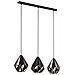 Lampada A Sospensione Carlton 1 3x60 W Nero E Rame 49991 - Foto miniatura 1