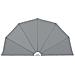Tenda Laterale per Terrazza Pieghevole Grigio 160 cm - Foto miniatura 1