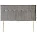 Testiera Rivestita Napoles 140x100 Grigio - Foto miniatura 1