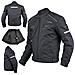Giacca Moto Sport Tessuto Protezioni Ce Impermeabile Ventilata Nero S - Foto miniatura 1