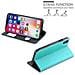 Custodia Compatibile Con Apple Iphone X / Xs In Turchese Menta - Coperchio Protettivo Con Chiusura Magnetica, Funzione Stand E 2 Finestre Di Visualizzazione - Foto miniatura 9
