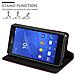 Custodia Compatibile Con Sony Xperia Z3 Compact In Rosso Mela - Coperchio Protettiva Con Chiusura Magnetica, Funzione Stand E Tasca Per Le Carte - Foto miniatura 3
