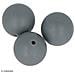 Perlina Di Silicone Tonda X 3 - 15 Mm - Grigio - Foto miniatura 2