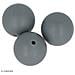 Perlina Di Silicone Tonda X 3 - 15 Mm - Grigio - Foto miniatura 1