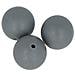 Perlina Di Silicone Tonda X 3 - 15 Mm - Grigio - Foto miniatura 3