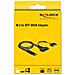Adattatore per Inversione del Genere dei Cavi 67-pin M. 2 Key M U. 2 SFF-8639 / SATA 15-pin Nero - Foto miniatura 2