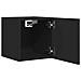 Mobile Porta TV a Parete Nero 30,5x30x30 cm - Foto miniatura 11