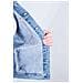 Giubbotto Trucker In Denim Stone Wash Chiaro - Foto miniatura 4