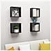Mensole Parete a Cubo 4 pz Nere 30x15x30 cm - Foto miniatura 1