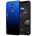 Custodia Compatibile Con Huawei Mate 10 Pro In Blu - Nero - Coperchio Protettivo Bicolore In Vetro Temperato E Silicone Tpu - Foto miniatura 1