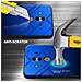 Custodia Compatibile Con Huawei Mate 10 Pro In Blu - Nero - Coperchio Protettivo Bicolore In Vetro Temperato E Silicone Tpu - Foto miniatura 3