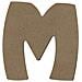 Lettera Maiuscola M In Legno Mdf Per La Decorazione - 8 Cm - Foto miniatura 1